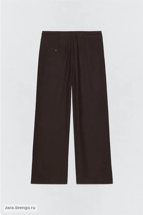 Плиссированные брюки костюма из фланели Zara «Soshiotsuki»