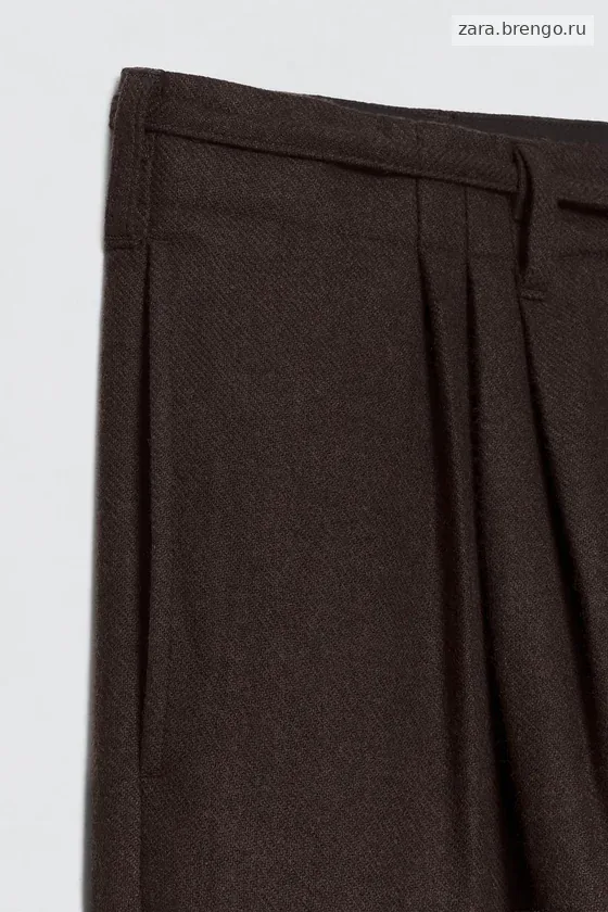 Плиссированные брюки костюма из фланели Zara «Soshiotsuki»