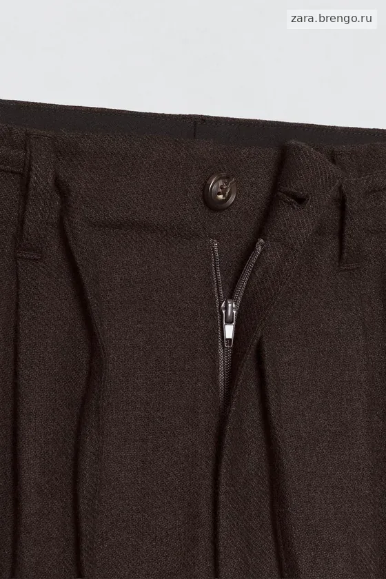 Плиссированные брюки костюма из фланели Zara «Soshiotsuki»