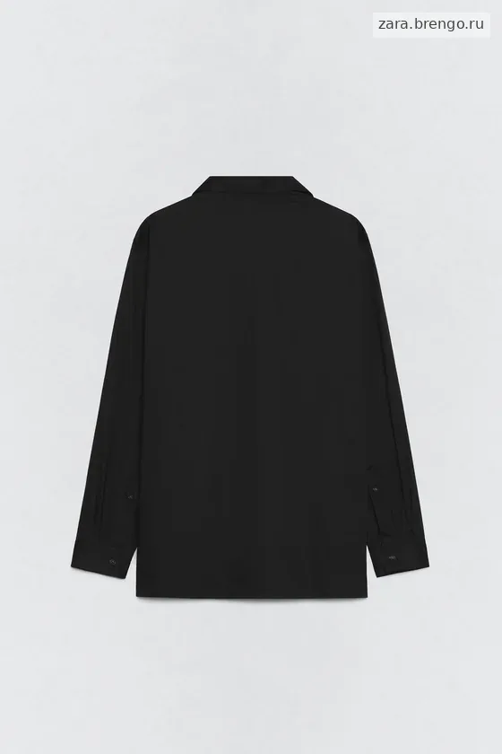 Рубашка из хлопкового поплина свободного кроя Zara «Soshiotsuki»