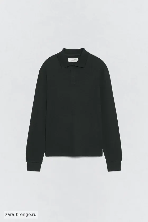 Поло с текстурой вафельного вязания Zara «Soshiotsuki»