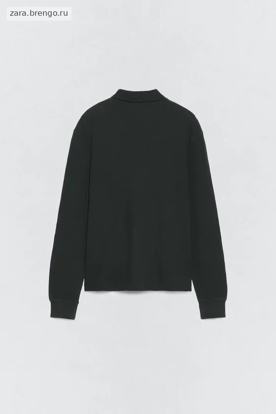 Поло с текстурой вафельного вязания Zara «Soshiotsuki»