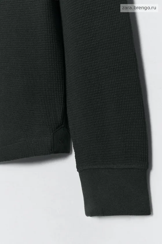 Поло с текстурой вафельного вязания Zara «Soshiotsuki»