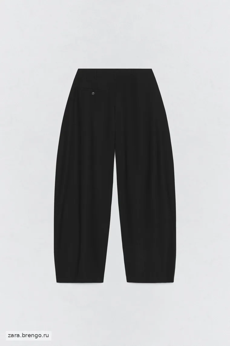 Брюки с защипами из шерсти Zara «Soshiotsuki»