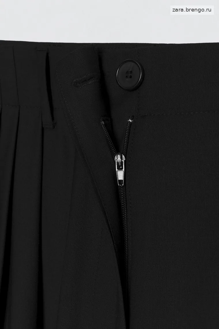 Брюки с защипами из шерсти Zara «Soshiotsuki»