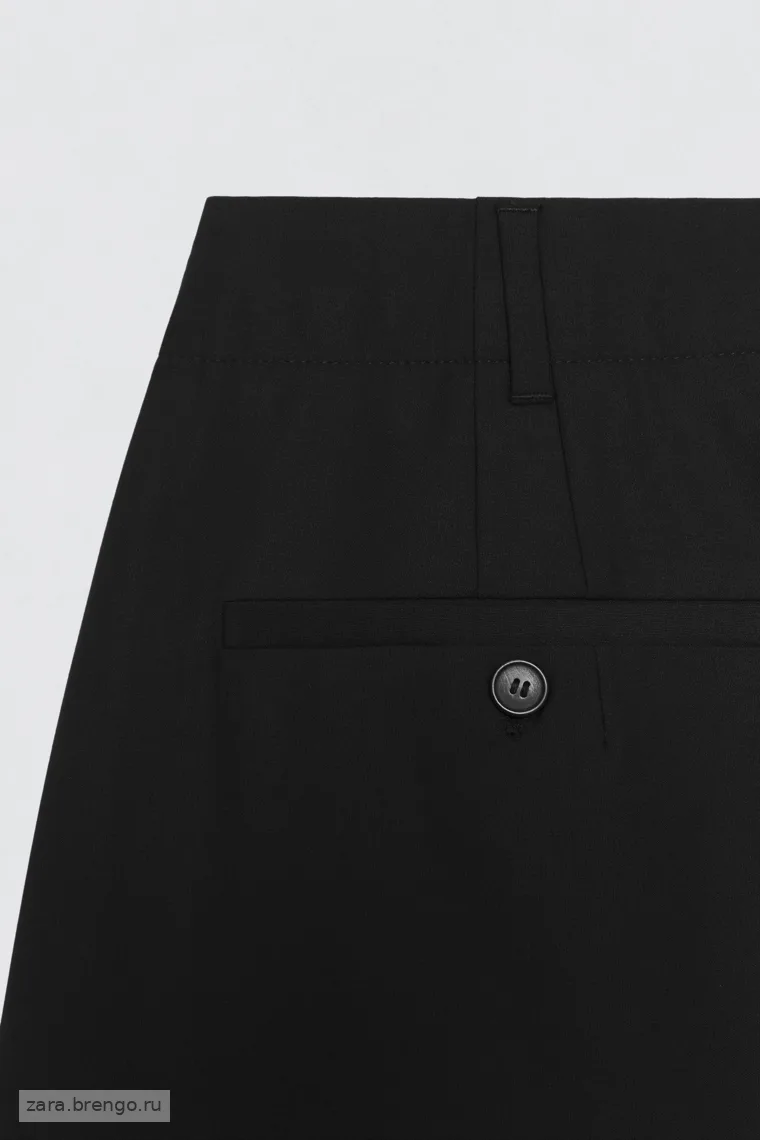 Брюки с защипами из шерсти Zara «Soshiotsuki»