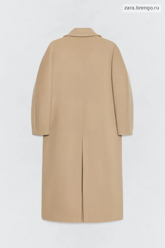 Пальто из шерстяно-миксовой пряжи Zara «Soshiotsuki»