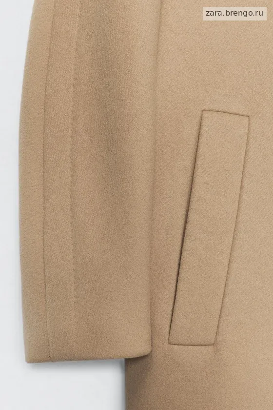 Пальто из шерстяно-миксовой пряжи Zara «Soshiotsuki»