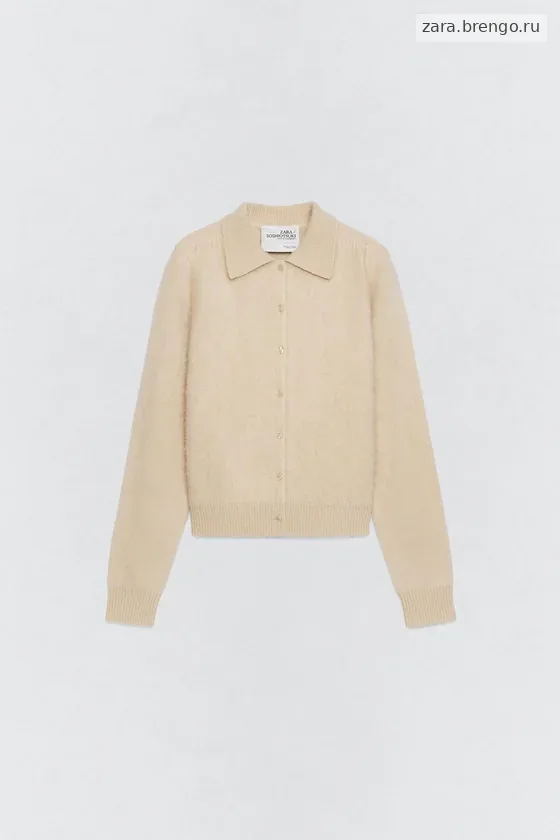 Пиджак с воротником поло из шерсти Zara «Soshiotsuki»