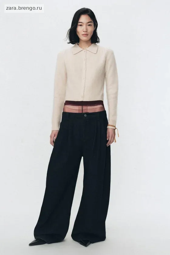 Пиджак с воротником поло из шерсти Zara «Soshiotsuki»