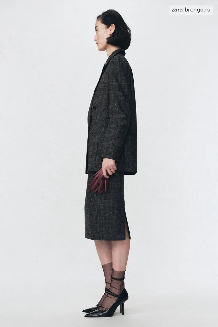 Юбка-карандаш из шерстяной смеси Zara «Soshiotsuki»