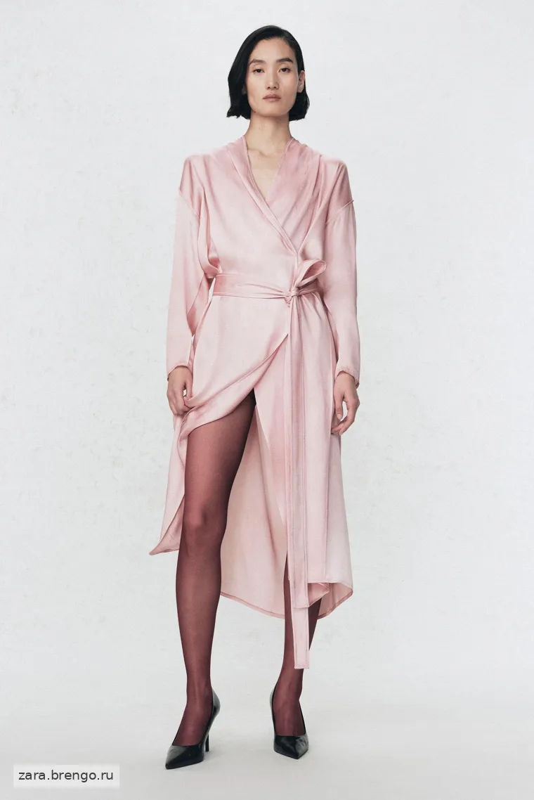 Сарафан со шнуровкой из атласа Zara «Soshiotsuki»