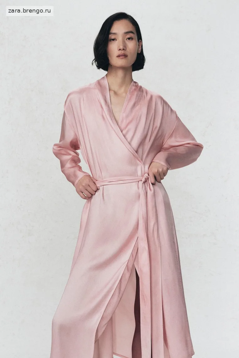 Сарафан со шнуровкой из атласа Zara «Soshiotsuki»