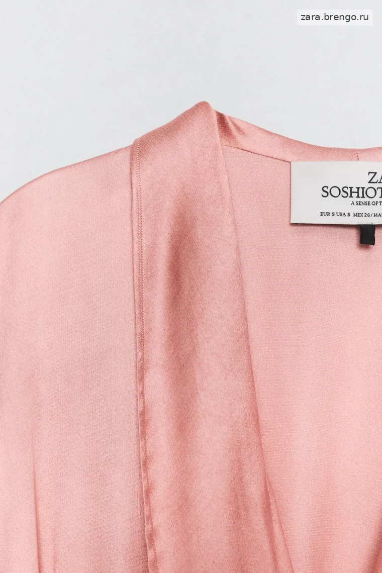 Сарафан со шнуровкой из атласа Zara «Soshiotsuki»