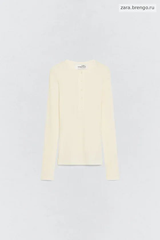 Футболка с воротником хенли от Zara «Soshiotsuki»