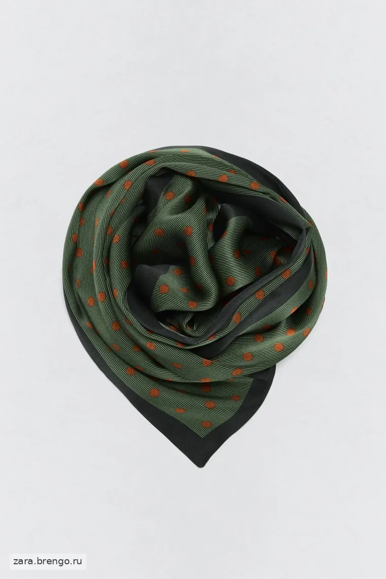 Шелковый шарф Zara «Soshiotsuki»