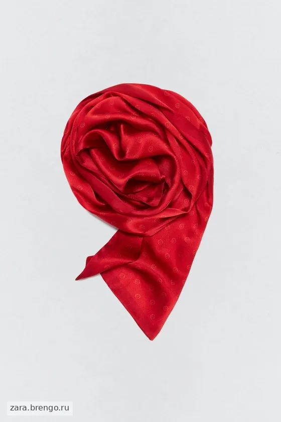 Шелковый платок Zara «Soshiotsuki»