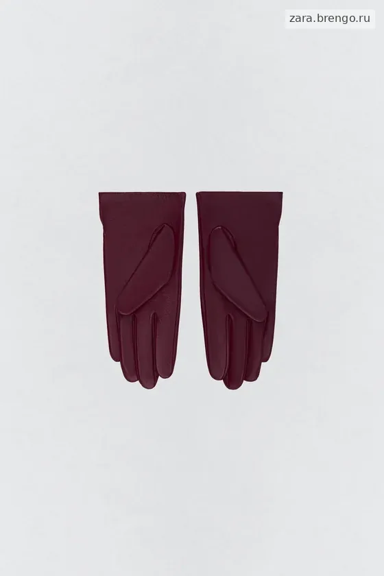Кожаные перчатки с вышивкой Zara «Soshiotsuki»