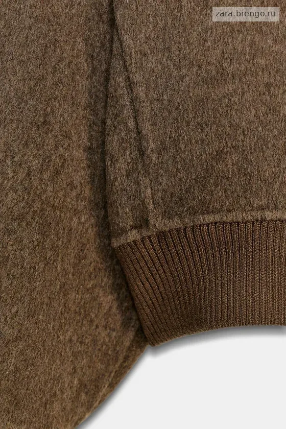 БОМБЕР ИЗ СМЕСОВОЙ ШЕРСТИ — коллекция Zara «ZW»
