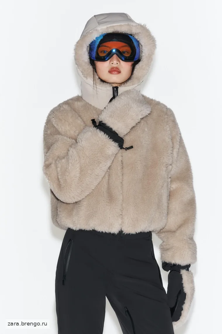 Митенки из искусственного меха с термоизоляцией polartec® ski collection