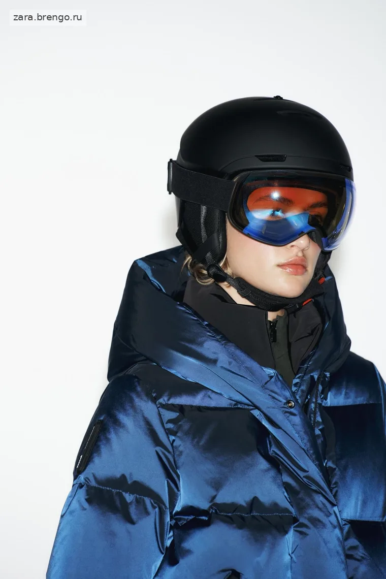 Утепленный пуховик с капюшоном, ветрозащитой и технологией recco® ski collection