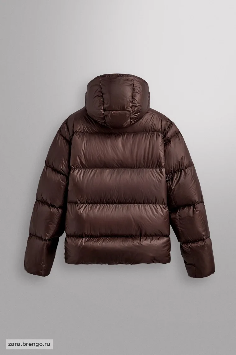 Пуховик для горных лыж 100% пуха с бордовым оттенком Zara «Athleticz»
