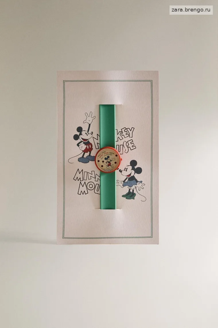 Детские часы с микки маусом ©disney и мраморным циферблатом