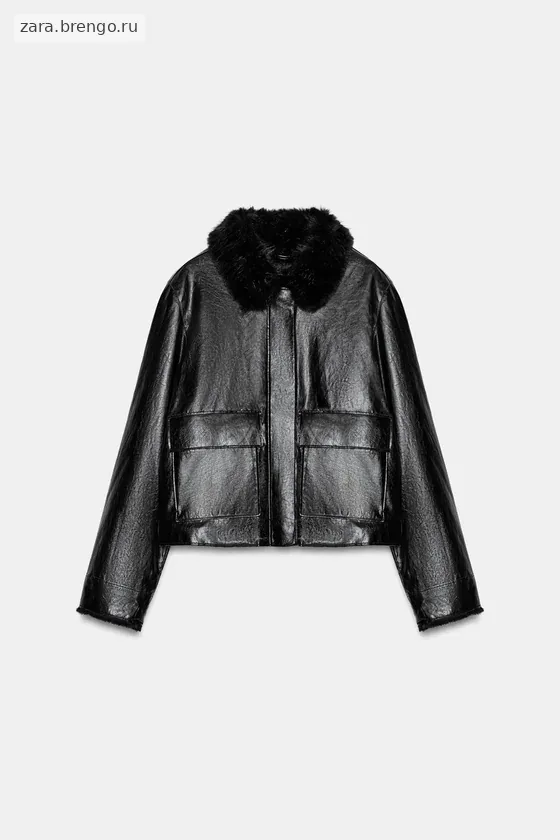 КУРТКА ИЗ ИСКУССТВЕННОЙ КОЖИ — коллекция Zara «ZW»
