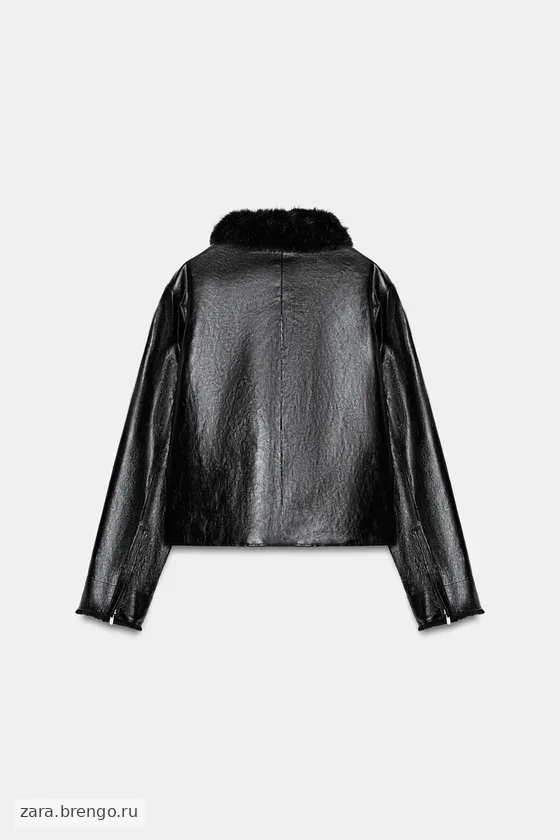 КУРТКА ИЗ ИСКУССТВЕННОЙ КОЖИ — коллекция Zara «ZW»
