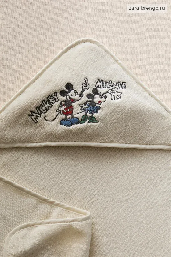Полотенце с капюшоном mickey & minnie ©disney