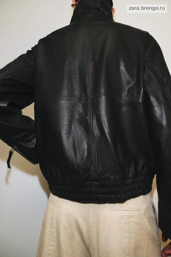 БОМБЕР ИЗ 100% КОЖИ — коллекция Zara «ZW» 