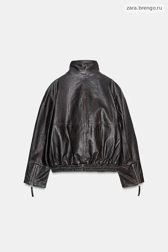 БОМБЕР ИЗ 100% КОЖИ — коллекция Zara «ZW» 