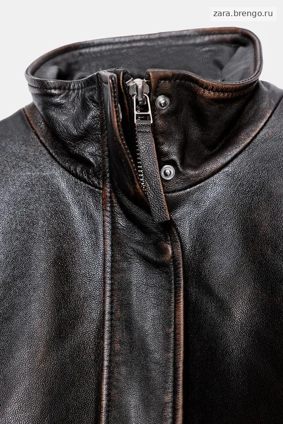 БОМБЕР ИЗ 100% КОЖИ — коллекция Zara «ZW» 