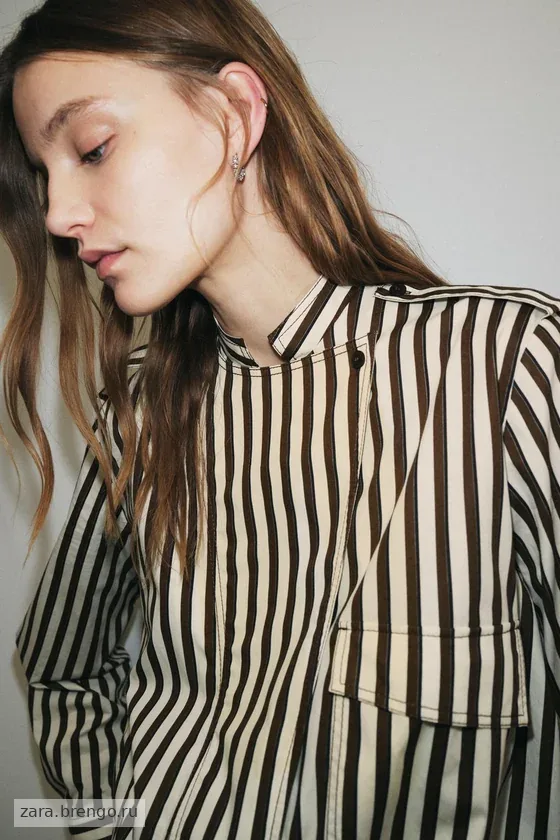 РУБАШКА В ПОЛОСКУ коллекция Zara «ZW»