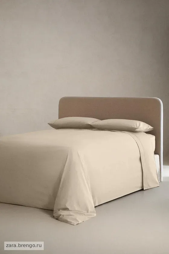 Простынь с резинкой percale | на матрас до 40 см (300 нитей)