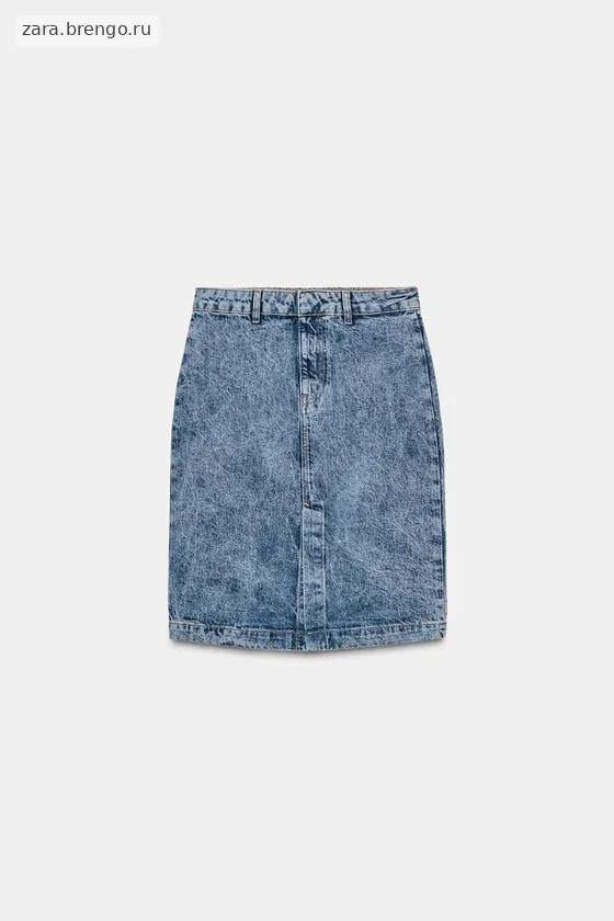 ДЖИНСОВАЯ ЮБКА МИДИ — коллекция Zara «ZW»