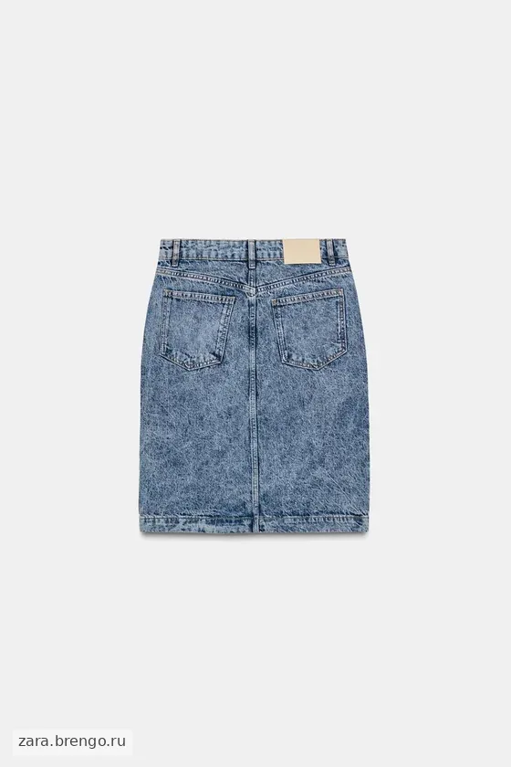 ДЖИНСОВАЯ ЮБКА МИДИ — коллекция Zara «ZW»