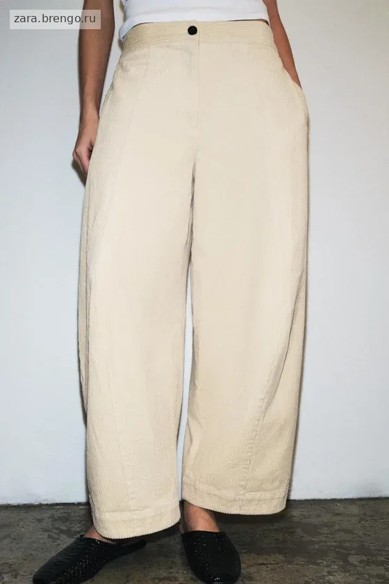 ВЕЛЬВЕТОВЫЕ БРЮКИ  FIT — коллекция Zara «ZW»