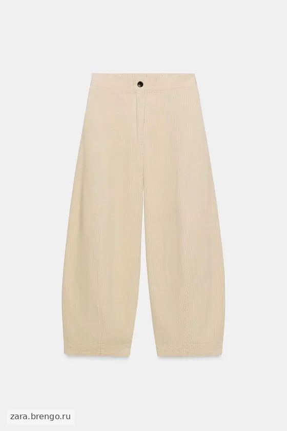 ВЕЛЬВЕТОВЫЕ БРЮКИ  FIT — коллекция Zara «ZW»