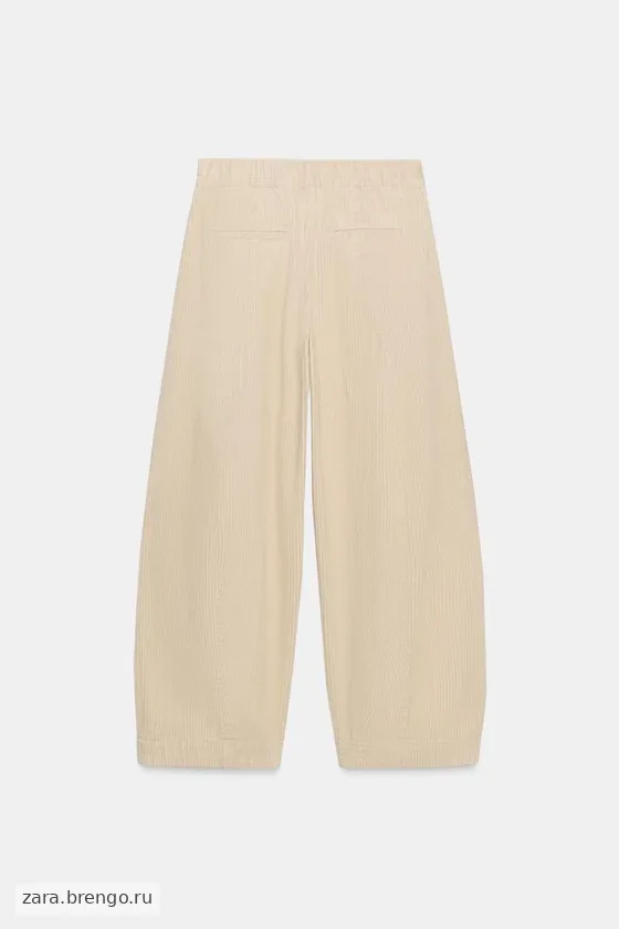 ВЕЛЬВЕТОВЫЕ БРЮКИ  FIT — коллекция Zara «ZW»