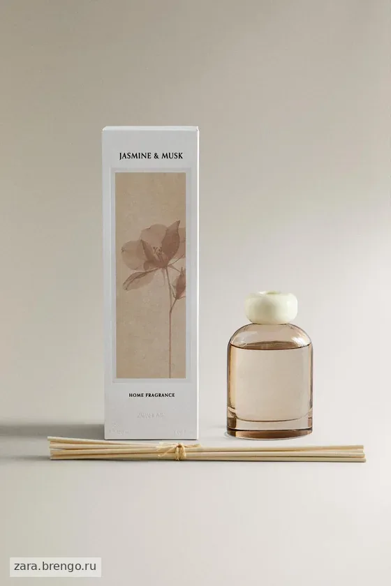 (120 мл) диффузор с тростниковыми палочками jasmine & musk
