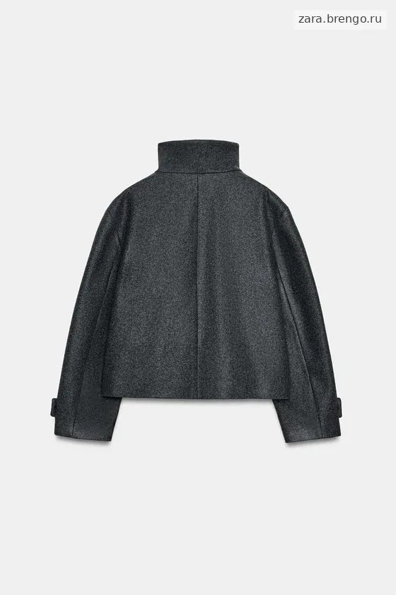 КОРОТКОЕ ПАЛЬТО С ВЫСОКИМ ВОРОТНИКОМ