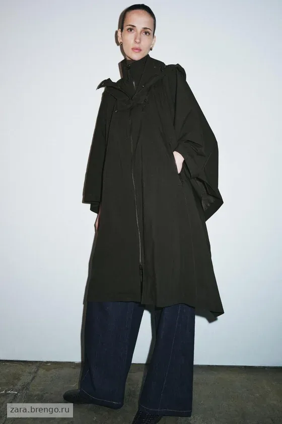 Тренч-накидка  — коллекция Zara «ZW» 