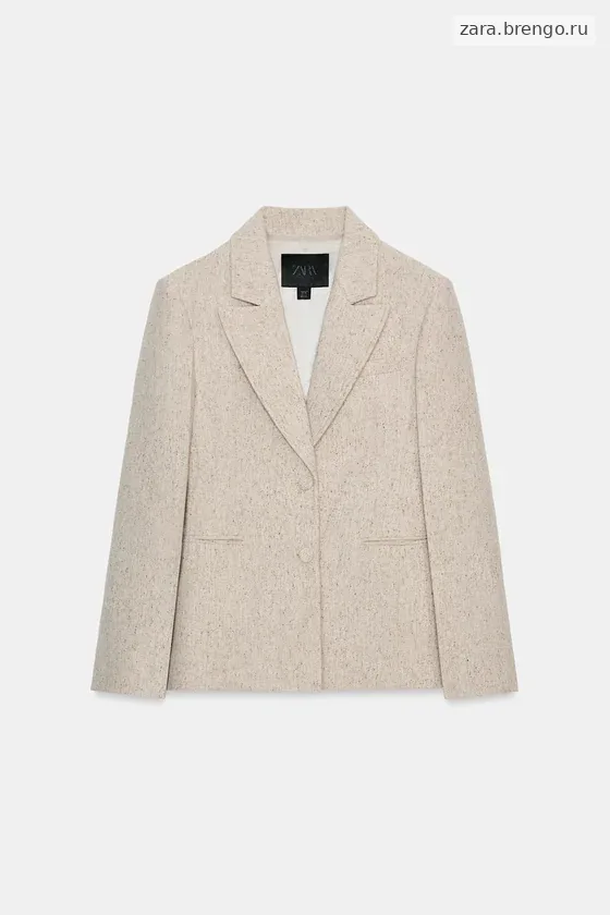 БЛЕЙЗЕР ИЗ СМЕСОВОЙ ШЕРСТИ С БАСКОЙ — коллекция Zara «ZW»