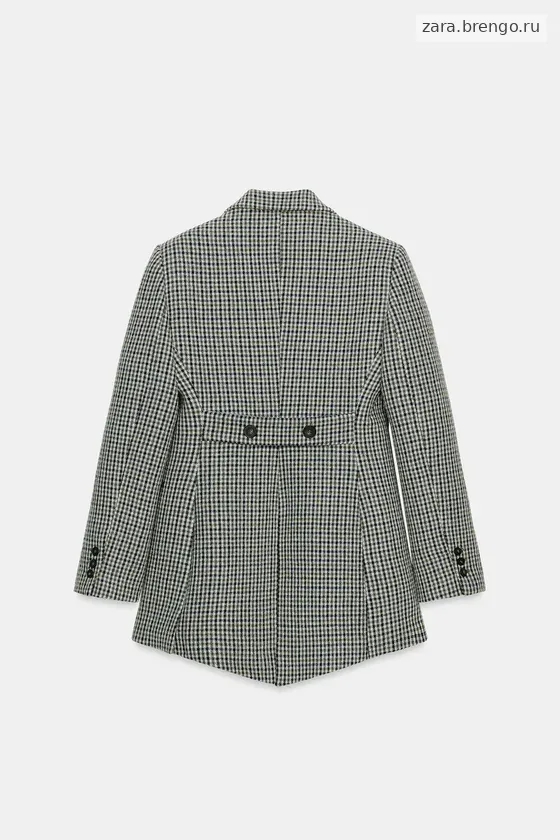 АСИММЕТРИЧНЫЙ БЛЕЙЗЕР В КЛЕТКУ ИЗ ШЕРСТЯНОЙ ТКАНИ — коллекция Zara «ZW» 