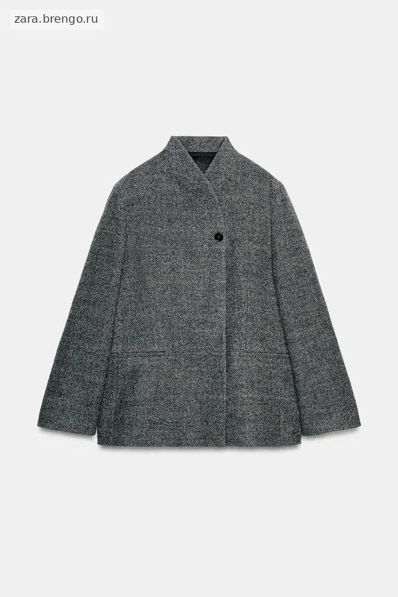 БЛЕЙЗЕР ИЗ ШЕРСТИ С ПУГОВИЦЕЙ — коллекция Zara «ZW» 