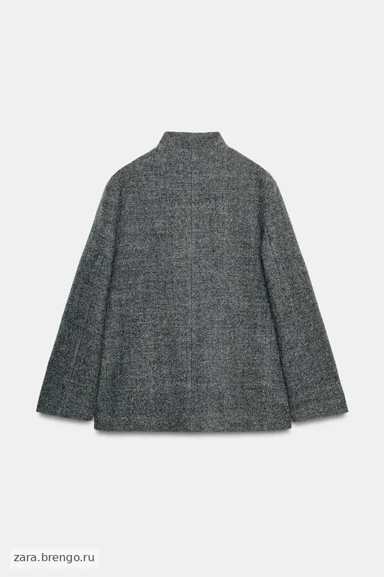 БЛЕЙЗЕР ИЗ ШЕРСТИ С ПУГОВИЦЕЙ — коллекция Zara «ZW» 