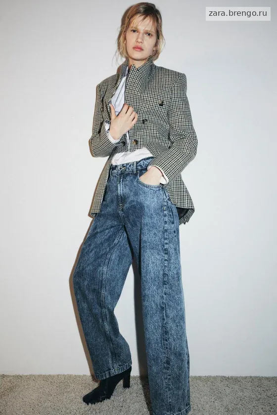 ДЖИНСЫ баллон С ВЫСОКОЙ ПОСАДКОЙ — коллекция Zara «ZW»