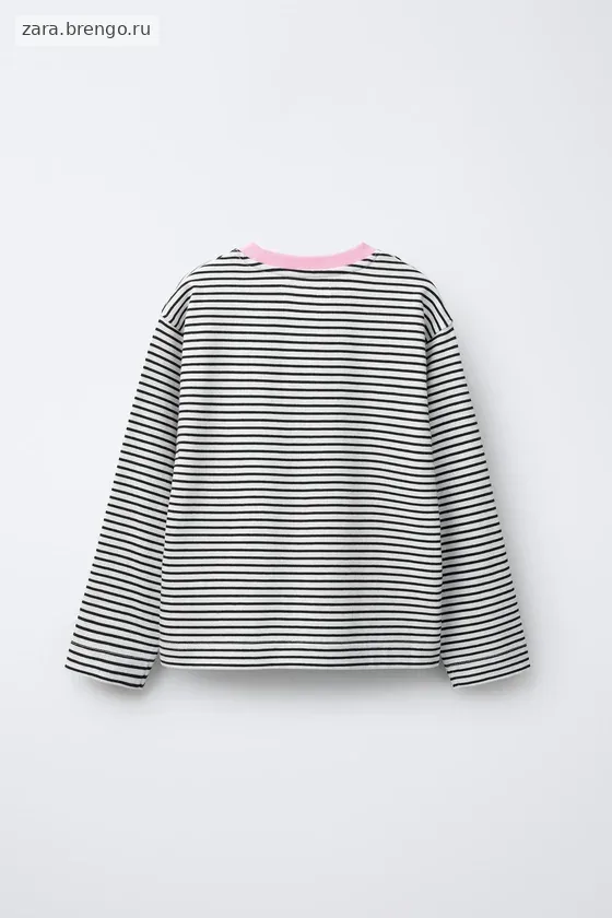 МАЙКА В ПОЛОСКУ С ВЫШИТЫМ СЕРДЦЕМ