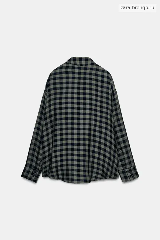 РУБАШКА С КЛЕТЧАТЫМ ПЛАТКОМ — коллекция Zara «ZW»